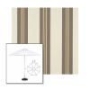 Picture of Taupe Tailored | 11' Fiberglass Market Umbrella Sunbrella® Awning Fabric