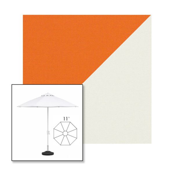 Picture of Tuscan Natural | 11' Fiberglass Market Umbrella Sunbrella® Awning Fabric