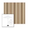 Picture of Westfield Mushroom | 11' Fiberglass Market Umbrella Sunbrella® Awning Fabric