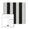 Picture of Beaufort Black White | 5.5' Fiberglass Market Umbrella Sunbrella® Awning Fabric