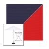Picture of Captain Navy Logo Red | 5.5' Fiberglass Market Umbrella Sunbrella® Awning Fabric