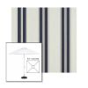 Picture of Navy Taupe Fancy | 5.5' Fiberglass Market Umbrella Sunbrella® Awning Fabric
