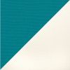 Picture of Turquoise White | 5.5' Fiberglass Market Umbrella Sunbrella® Awning Fabric