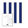 Picture of Beaufort Captain Navy | 6.5' Fiberglass Market Umbrella Sunbrella® Awning Fabric