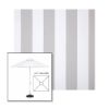 Picture of Beaufort Cloud | 6.5' Fiberglass Market Umbrella Sunbrella® Awning Fabric