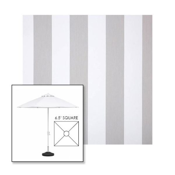 Picture of Beaufort Cloud | 6.5' Fiberglass Market Umbrella Sunbrella® Awning Fabric