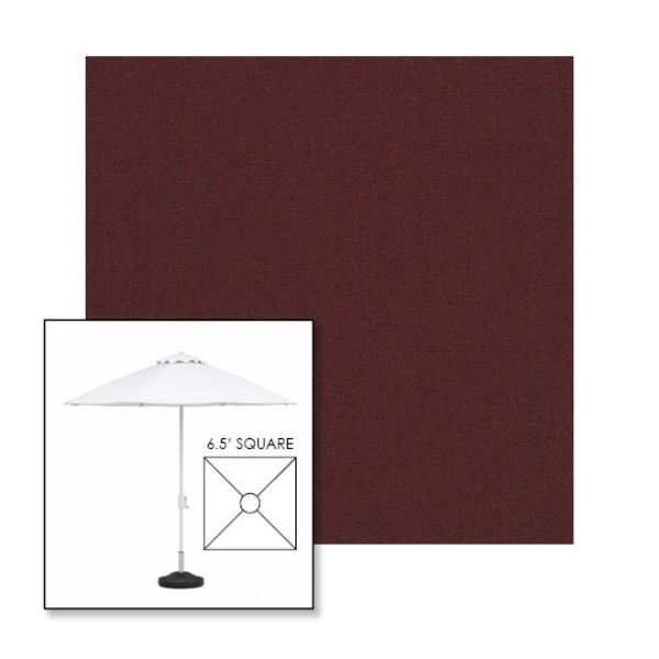 Picture of Black Cherry | 6.5' Fiberglass Market Umbrella Sunbrella® Awning Fabric