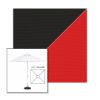 Picture of Black Logo Red | 6.5' Fiberglass Market Umbrella Sunbrella® Awning Fabric