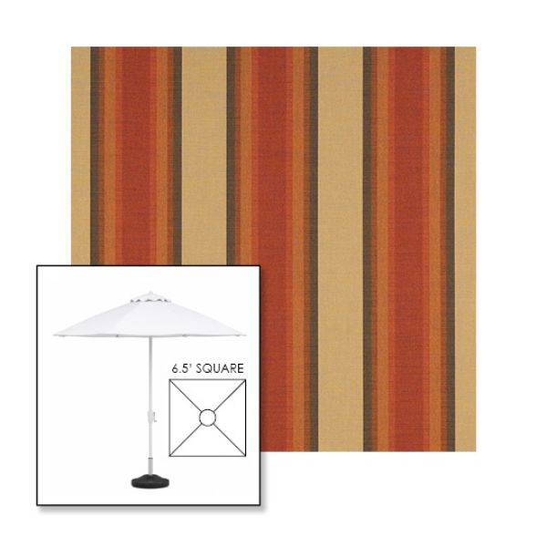 Picture of Colonnade Redwood | 6.5' Fiberglass Market Umbrella Sunbrella® Awning Fabric