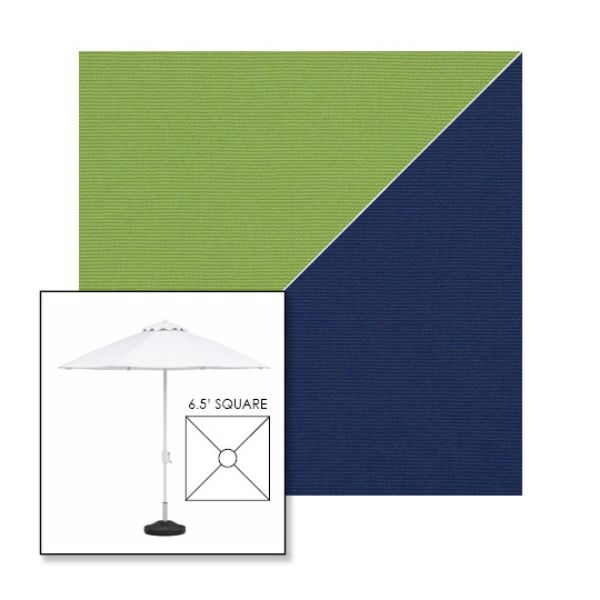 Picture of Ginkgo Marine Blue | 6.5' Fiberglass Market Umbrella Sunbrella® Awning Fabric