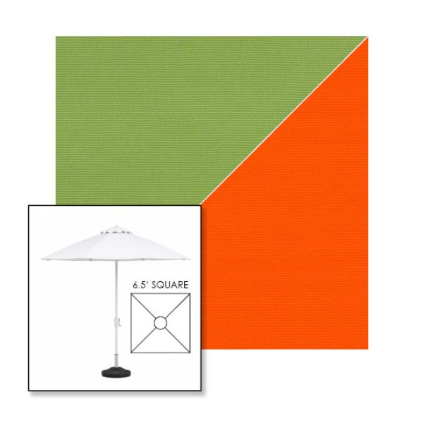 Picture of Ginkgo Orange | 6.5' Fiberglass Market Umbrella Sunbrella® Awning Fabric