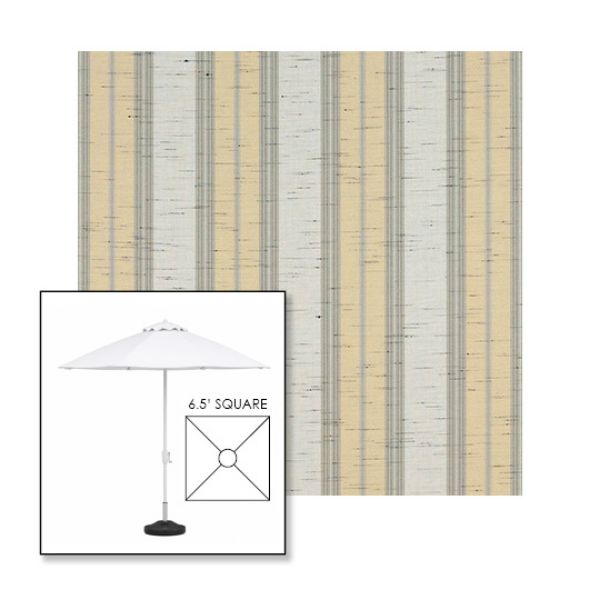 Picture of Grey Beige Chip Fancy | 6.5' Fiberglass Market Umbrella Sunbrella® Awning Fabric