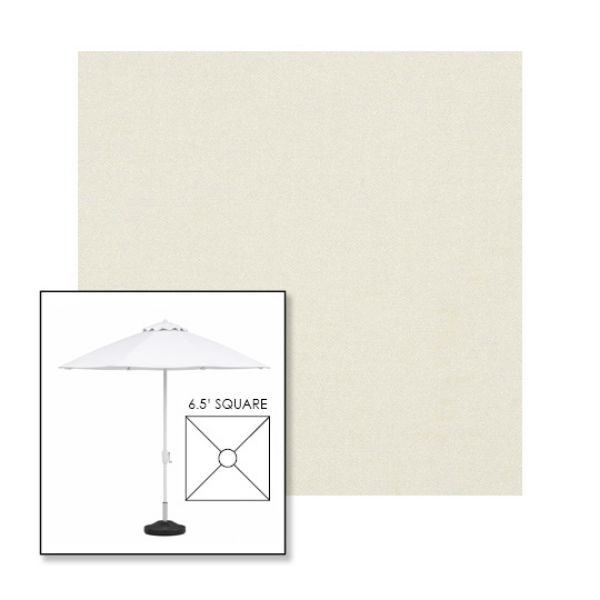 Picture of Oyster | 6.5' Fiberglass Market Umbrella Sunbrella® Awning Fabric