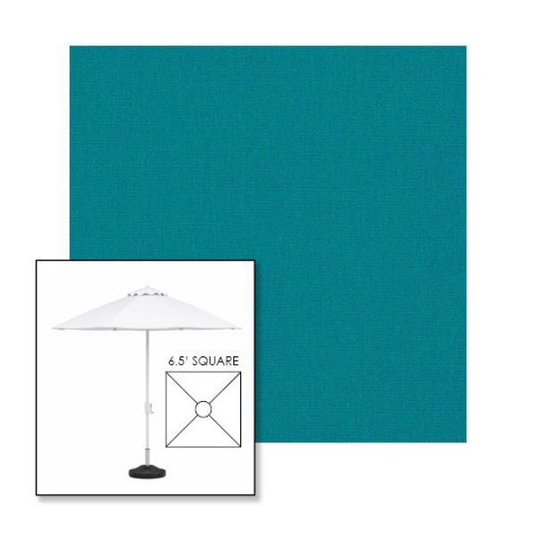 Picture of Turquoise | 6.5' Fiberglass Market Umbrella Sunbrella® Awning Fabric