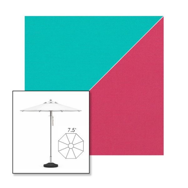 Picture of Aruba Pink | 7.5' Heavy Duty Aluminum Market Umbrella Sunbrella® Awning Fabric