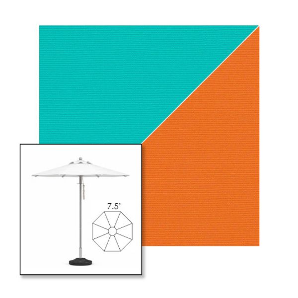 Picture of Aruba Tuscan | 7.5' Heavy Duty Aluminum Market Umbrella Sunbrella® Awning Fabric