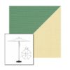 Picture of Basil Parchment | 7.5' Heavy Duty Aluminum Market Umbrella Sunbrella® Awning Fabric