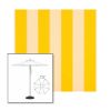 Picture of Beaufort Yellow White | 7.5' Heavy Duty Aluminum Market Umbrella Sunbrella® Awning Fabric