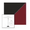 Picture of Black Burgundy | 7.5' Heavy Duty Aluminum Market Umbrella Sunbrella® Awning Fabric
