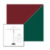 Picture of Burgundy Forest Green | 7.5' Heavy Duty Aluminum Market Umbrella Sunbrella® Awning Fabric