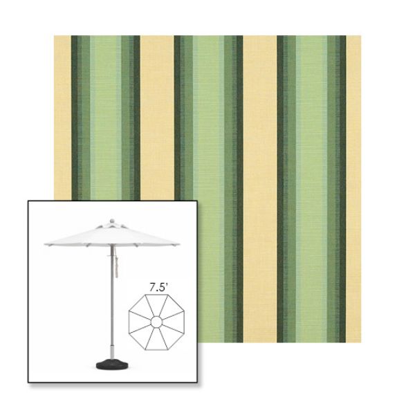 Picture of Colonnade Juniper | 7.5' Heavy Duty Aluminum Market Umbrella Sunbrella® Awning Fabric