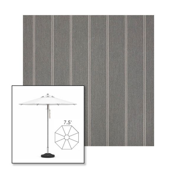 Picture of Cooper Ash | 7.5' Heavy Duty Aluminum Market Umbrella Sunbrella® Awning Fabric
