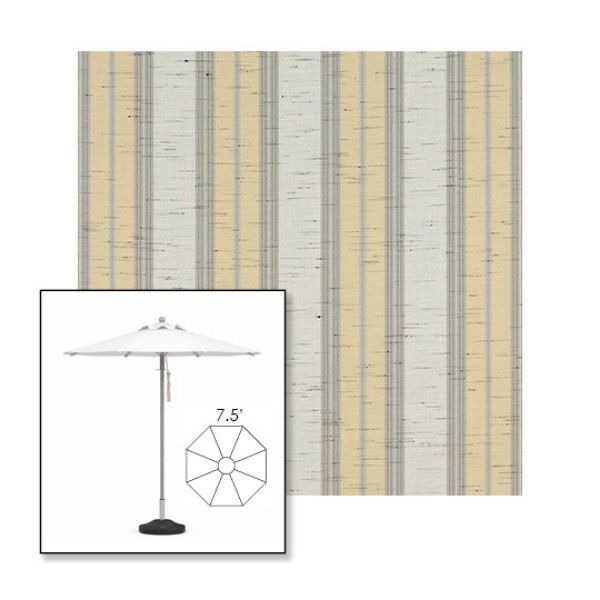 Picture of Grey Beige Chip Fancy | 7.5' Heavy Duty Aluminum Market Umbrella Sunbrella® Awning Fabric