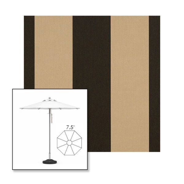 Picture of Manhattan Classic | 7.5' Heavy Duty Aluminum Market Umbrella Sunbrella® Awning Fabric