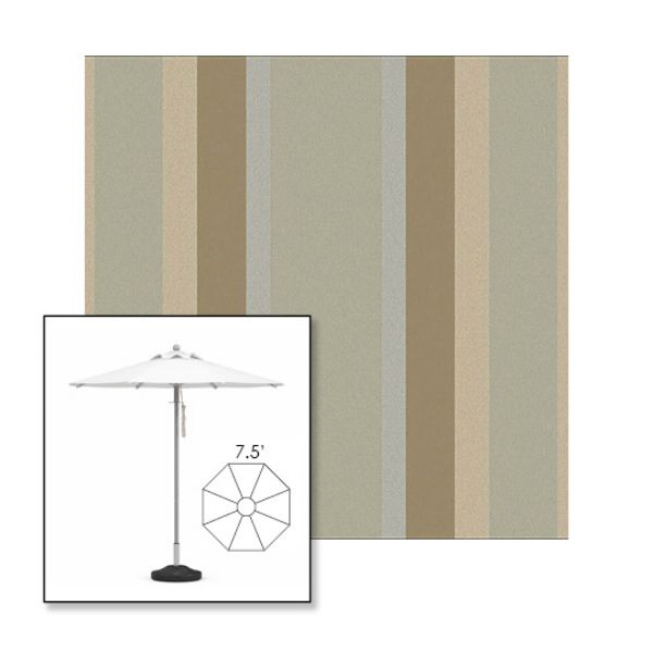Picture of Marco Sandstone | 7.5' Heavy Duty Aluminum Market Umbrella Sunbrella® Awning Fabric