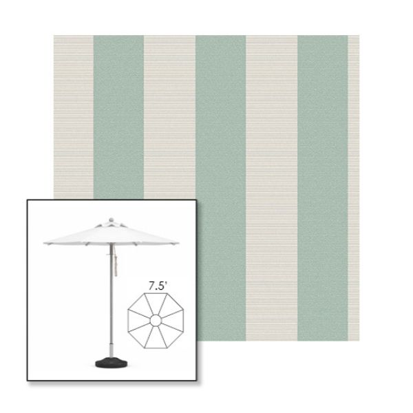 Picture of Paxton Dew | 7.5' Heavy Duty Aluminum Market Umbrella Sunbrella® Awning Fabric