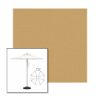 Picture of Toast | 7.5' Heavy Duty Aluminum Market Umbrella Sunbrella® Awning Fabric