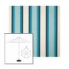 Picture of Colonnade Seaglass | 9' Heavy Duty Aluminum Market Umbrella Sunbrella® Awning Fabric