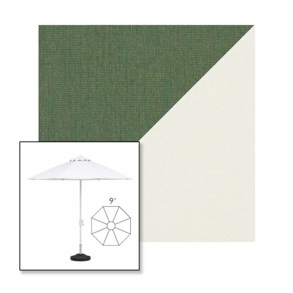 Picture of Fern Natural | 9' Heavy Duty Aluminum Market Umbrella Sunbrella® Awning Fabric