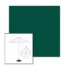 Picture of Forest Green | 9' Heavy Duty Aluminum Market Umbrella Sunbrella® Awning Fabric
