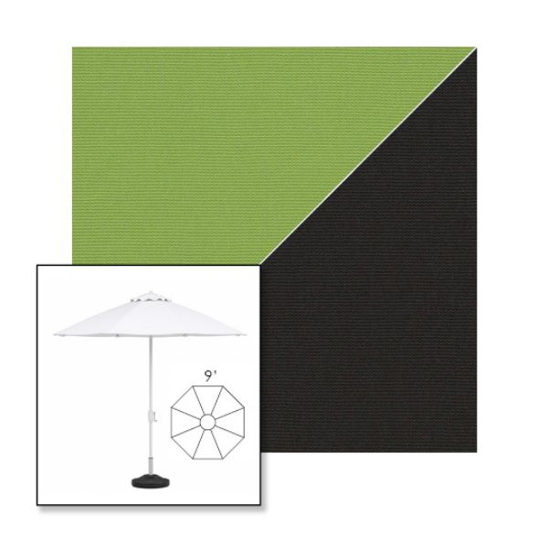 Picture of Ginkgo Black | 9' Heavy Duty Aluminum Market Umbrella Sunbrella® Awning Fabric