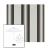 Picture of Grey Black White | 9' Heavy Duty Aluminum Market Umbrella Sunbrella® Awning Fabric