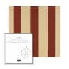 Picture of Havelock Brick | 9' Heavy Duty Aluminum Market Umbrella Sunbrella® Awning Fabric