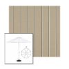 Picture of Putty Regimental | 9' Heavy Duty Aluminum Market Umbrella Sunbrella® Awning Fabric