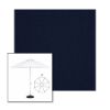 Picture of Royal Navy | 9' Heavy Duty Aluminum Market Umbrella Sunbrella® Awning Fabric