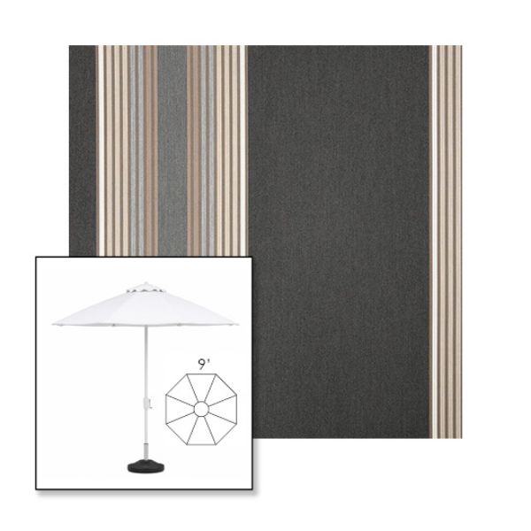 Picture of Tillman Shale | 9' Heavy Duty Aluminum Market Umbrella Sunbrella® Awning Fabric