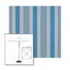Picture of Baycrest Sky | 5.5' Square Heavy Duty Aluminum Market Umbrella Sunbrella® Awning Fabric