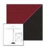 Picture of Burgundy Black | 5.5' Square Heavy Duty Aluminum Market Umbrella Sunbrella® Awning Fabric