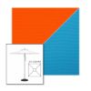 Picture of Orange Azure | 5.5' Square Heavy Duty Aluminum Market Umbrella Sunbrella® Awning Fabric