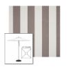 Picture of Beaufort Mushroom | 6.5' Square Heavy Duty Aluminum Market Umbrella Sunbrella® Awning Fabric