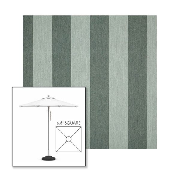 Picture of Beaufort Sagebrush | 6.5' Square Heavy Duty Aluminum Market Umbrella Sunbrella® Awning Fabric