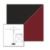 Picture of Black Burgundy | 6.5' Square Heavy Duty Aluminum Market Umbrella Sunbrella® Awning Fabric