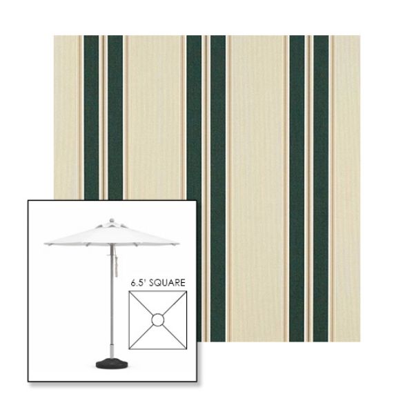 Picture of Black Forest Fancy | 6.5' Square Heavy Duty Aluminum Market Umbrella Sunbrella® Awning Fabric