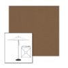 Picture of Cocoa | 6.5' Square Heavy Duty Aluminum Market Umbrella Sunbrella® Awning Fabric