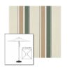 Picture of Fern Heather Beige Block | 6.5' Square Heavy Duty Aluminum Market Umbrella Sunbrella® Awning Fabric