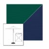 Picture of Forest Green Marine Blue | 6.5' Square Heavy Duty Aluminum Market Umbrella Sunbrella® Awning Fabric